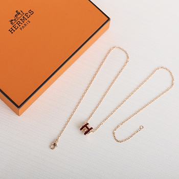 Hermes Red Necklace