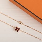 Hermes Red Necklace - 3