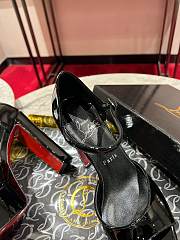 Christian Louboutin Sandaloo 130mm Patent Black Heel - 3
