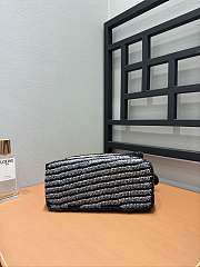 Loewe Small Puzzle Bag Raffia Calfskin 24x10.5x16.5cm - 2