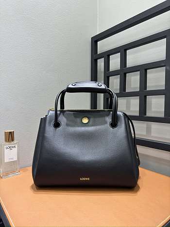 Loewe Medium Madrid Bag Supple Calfskin Black 29x11x23cm