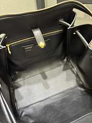 Loewe Medium Madrid Bag Supple Calfskin Black 29x11x23cm - 5