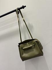 Loewe Medium Madrid Bag Supple Calfskin Green 29x11x23cm - 6