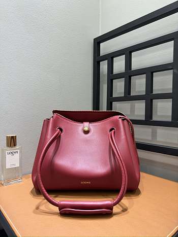 Loewe Medium Madrid Bag Supple Calfskin Red 29x11x23cm