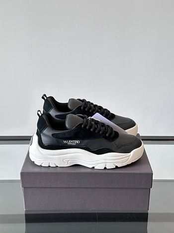 Valentino Gumboy Calfskin Sneaker Black