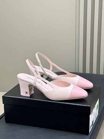 Chanel Slingback Pink Pump Heel 6cm