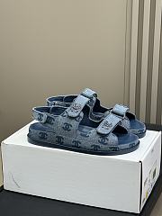 Chanel Blue Denim Sandal 02 - 1
