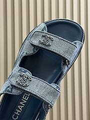 Chanel Blue Denim Sandal 02 - 5