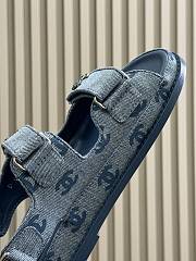 Chanel Blue Denim Sandal 02 - 4