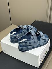Chanel Blue Denim Sandal 02 - 3