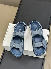 Chanel Blue Denim Sandal 02 - 2