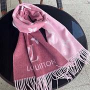 Louis Vuitton LV Reykjavik Gradient Rose Scarf 190x45cm - 1