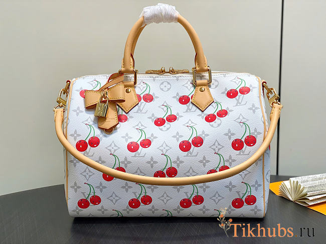 Louis Vuitton LV x TM Speedy Soft 30 Cherry White 30x21x17cm - 1