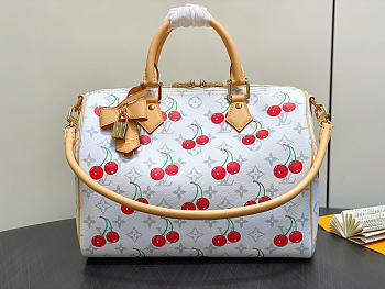 Louis Vuitton LV x TM Speedy Soft 30 Cherry White 30x21x17cm