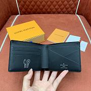 Louis Vuitton LV Multiple Wallet Denim 11.5x9x1.5cm - 2