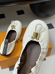 Louis Vuitton LV Nolita Flat Ballerina White - 5