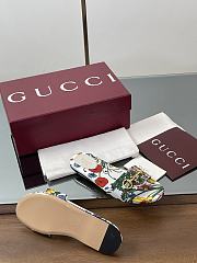 Gucci Slide Horsebit White Multicolor Slides - 5