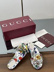 Gucci Slide Horsebit White Multicolor Slides - 4