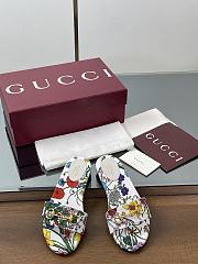 Gucci Slide Horsebit White Multicolor Slides - 2