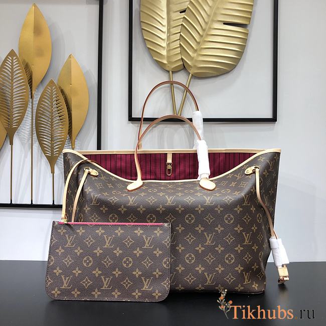 Louis Vuitton LV Neverfull GM Monogram Pivoine 40x33x20cm - 1