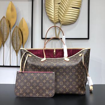 Louis Vuitton LV Neverfull GM Monogram Pivoine 40x33x20cm