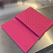 Bottega Veneda Flap Pouch Clutch Pink 26x19x1.5cm - 5