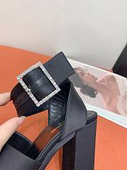 YSL Bianca Platform Sandals Black Heel 12cm - 3