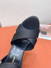 YSL Bianca Platform Sandals Black Heel 12cm - 2