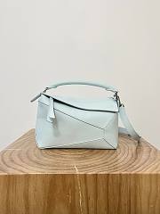 Loewe Puzzle Small Bag Blue 24x16x10cm - 1