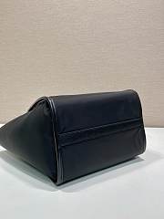 Prada Re-Nylon Leather Tote Bag Black 23x28.5x15cm - 4