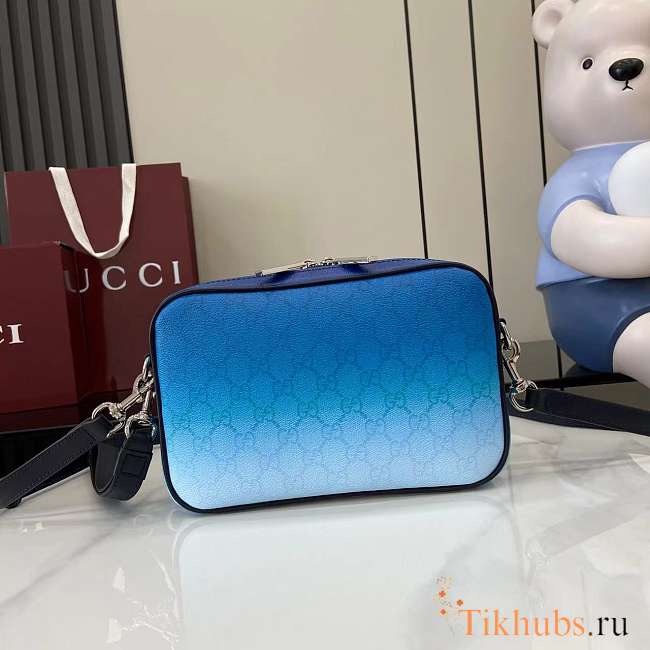 Gucci Chroma Small Crossbody Bag Blue 25x16x4.5cm - 1