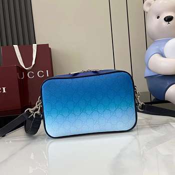 Gucci Chroma Small Crossbody Bag Blue 25x16x4.5cm