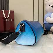 Gucci Chroma Small Cylinder Bag Blue 30x16x16cm - 5