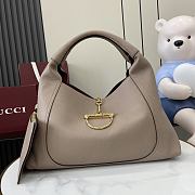 Gucci Softbit Maxi Shoulder Bag Taupe 46x26x16cm - 1