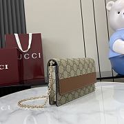 Gucci GG Emblem Wallet On Chain 20x13x4cm - 6