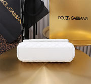Dolce & Gabbana Sicily Small Leather White 18x11x6cm - 4