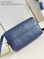 Louis Vuitton LV Speedy 20 Bag Navy Blue 20.5x13.5x12cm - 4