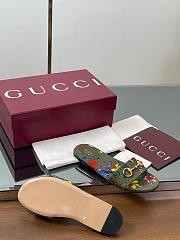 Gucci Slide Horsebit Green Multicolor Slides - 5