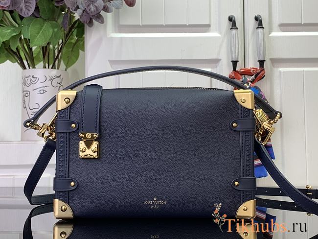 Louis Vuitton LV Side Trunk MM Bag Navy Blue 21x14x6cm - 1
