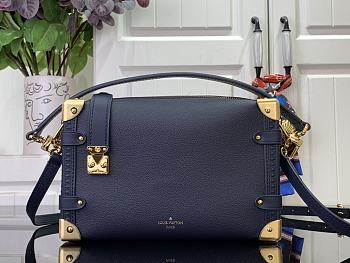 Louis Vuitton LV Side Trunk MM Bag Navy Blue 21x14x6cm