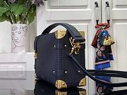Louis Vuitton LV Side Trunk MM Bag Navy Blue 21x14x6cm - 5