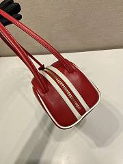 Prada Swing Smooth Leather Shoulder Bag Red 28x11.5x10cm - 5
