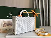 Goyard Goyardine Grand Hotel Trunk Bag White 24.5x7.5x17cm - 6