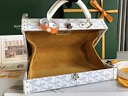 Goyard Goyardine Grand Hotel Trunk Bag White 24.5x7.5x17cm - 3