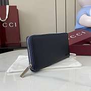 Gucci Zip Around Wallet Blue 19x10.5x2.5cm - 5