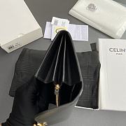 Celine Wallet Triomphe Black 19x10x3cm - 5