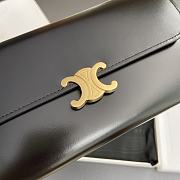 Celine Wallet Triomphe Black 19x10x3cm - 4