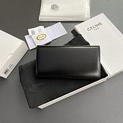Celine Wallet Triomphe Black 19x10x3cm - 3