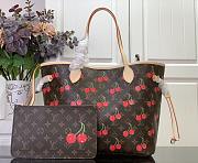 Louis Vuitton LV x TM Neverfull MM Cherry 32x27x14cm - 1