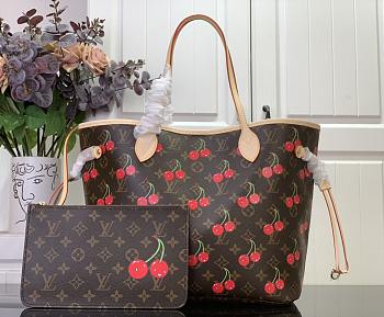 Louis Vuitton LV x TM Neverfull MM Cherry 32x27x14cm